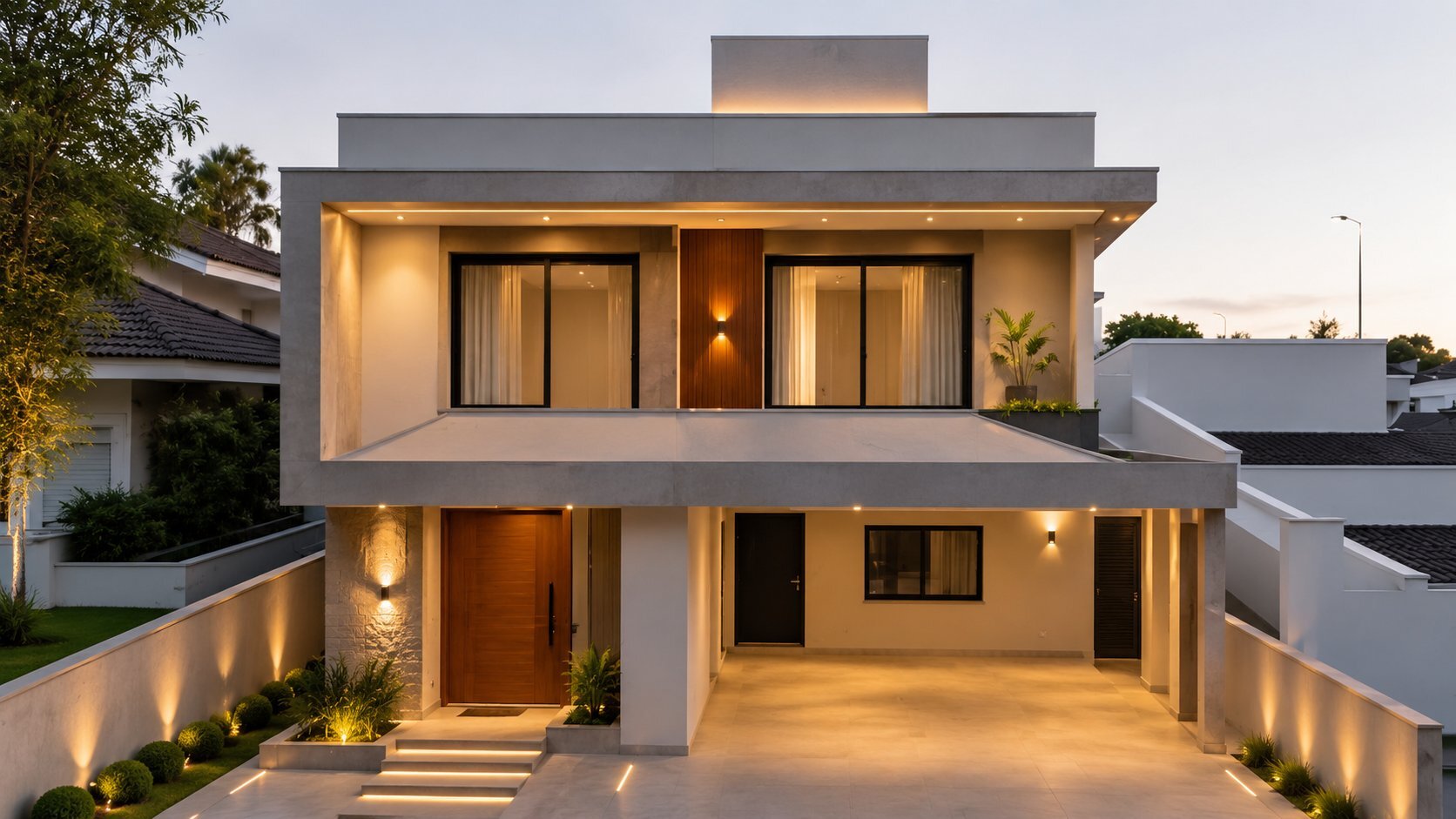 Visualização de projeto residencial — exemplo de visualização técnica de obra Milani Engenharia Civil